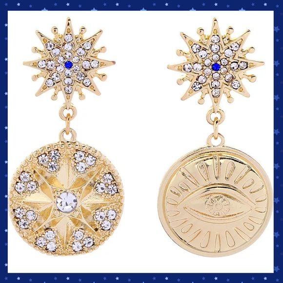 Bella Novella Jewelry Sun Goddess Gold Coin Earrings Poshmark